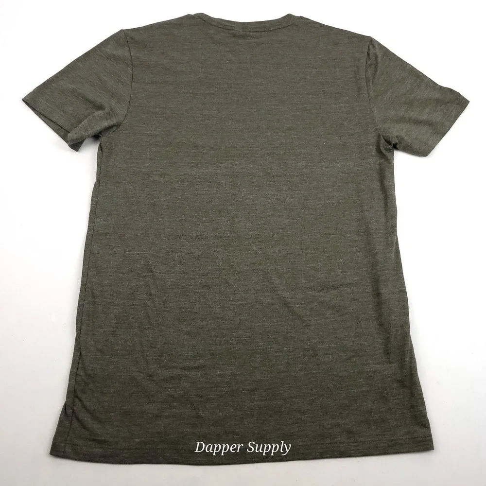 The North Face‎ Men's Small Tee Taupe Green Heather Slime Fit New